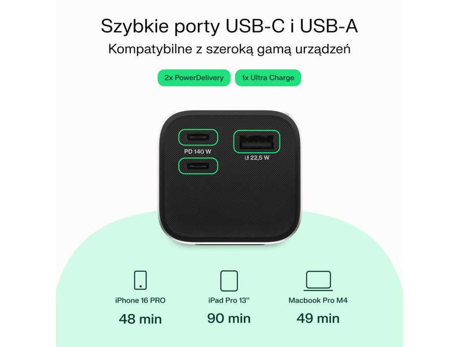 EAN 5904326374713 - Green Cell GC PBGC25UD - Powerbank PBGC25UD, 25200 mAh, 140 W, 1x USB-A, 2x USB-C Ión de litio Aluminio,  imagen 9