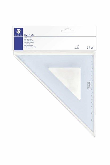 EAN 4007817567036 - Staedtler Mars 567 Regla de escritorio 310 mm Plástico Azul, Transparente 1 pieza(s) imagen 1