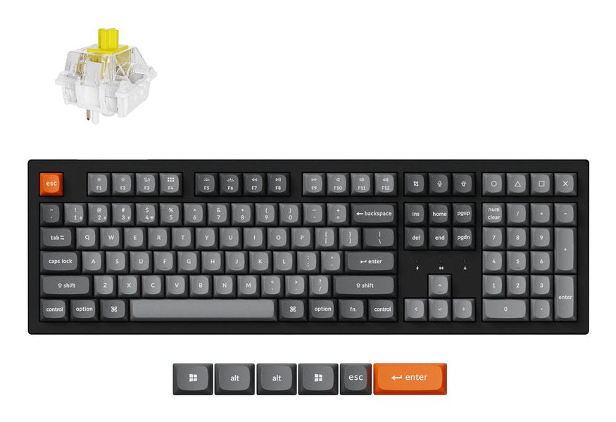EAN 4894979054173 - Keychron K10M-H1-PT teclado Hogar RF Wireless + Bluetooth Negro imagen 3