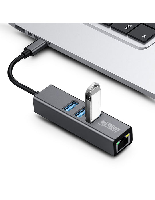 EAN 3760170859347 - Urban Factory TCM02UF base para portátil y replicador de puertos USB 3.2 Gen 1 (3.1 Gen 1) Type-C Plata imagen 2