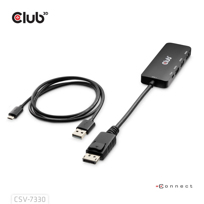 EAN 8719214473471 - CLUB3D CSV-7330 hub de interfaz 13,5 Mbit/s Negro imagen 5