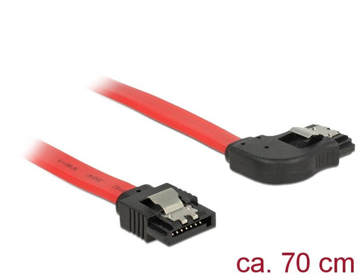 EAN 4043619839704 - DeLOCK 83970 cable de SATA 0,7 m SATA 7-pin Negro, Rojo imagen 1