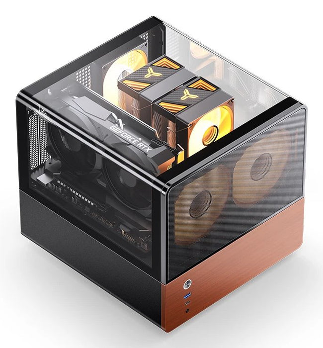 EAN 6970620554822 - Jonsbo V12 BLACK carcasa de ordenador Negro, Madera imagen 4