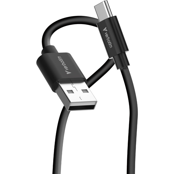EAN 23942323938 - Verbatim 32393 cable USB USB 2.0 1 m USB A USB C 0,48 Gbit/s 18 W Negro, Blanco imagen 1
