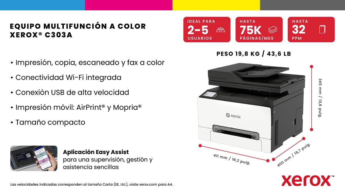 EAN 95205006339 - Xerox C303a Laser A4 2400 x 600 DPI 32 ppm Wifi imagen 20