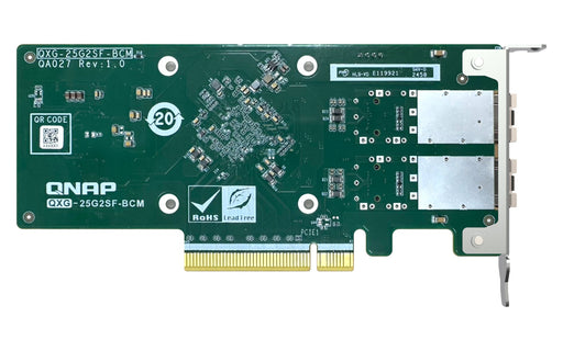 EAN 4711103082058 - QNAP QXG-25G2SF-BCM adaptador y tarjeta de red Interno Fibra 25000 Mbit/s imagen 2