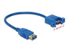 EAN 4043619851119 - DeLOCK 0.25m 2xUSB3.0-A cable USB USB 3.2 Gen 1 (3.1 Gen 1) 0,25 m USB A Azul imagen 2