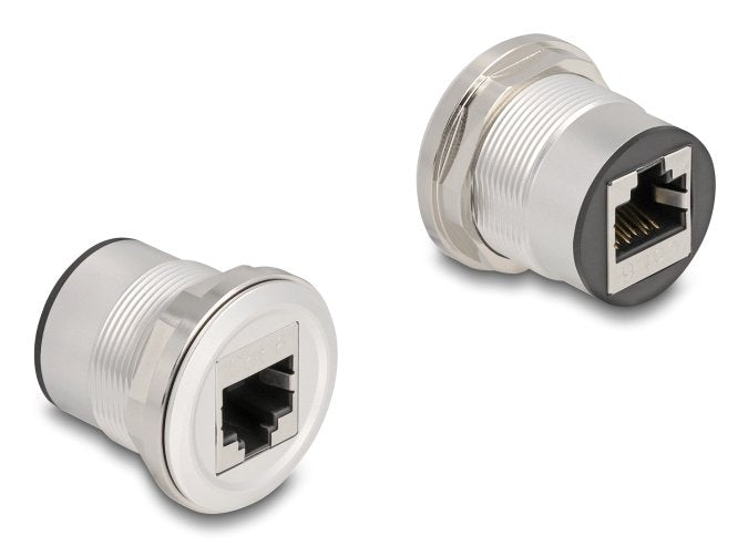 EAN 4043619881901 - DeLOCK 88190 toma de corriente 2 x RJ-45 Negro, Plata imagen 1