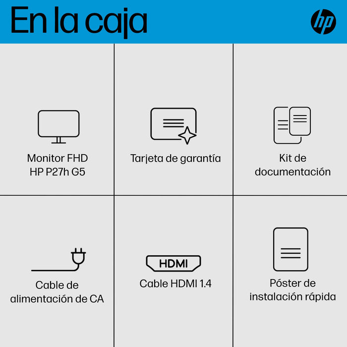 EAN 0196548133598 - HP P27h G5 FHD Monitor pantalla para PC 68,6 cm (27") 1920 x 1080 Pixeles Full HD LCD Negro imagen 11