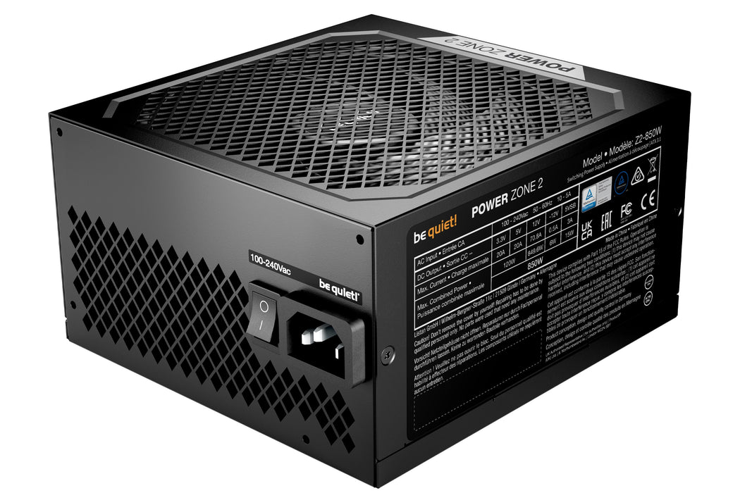 EAN 4260052191378 - be quiet! POWER ZONE 2 850W unidad de fuente de alimentación 20+4 pin ATX ATX Negro imagen 3