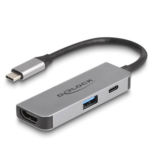EAN 4043619610631 - DeLOCK 61063 hub de interfaz USB 3.2 Gen 1 (3.1 Gen 1) Type-C 10000 Mbit/s Gris imagen 1
