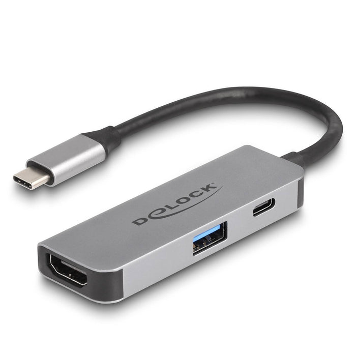EAN 4043619610631 - DeLOCK 61063 hub de interfaz USB 3.2 Gen 1 (3.1 Gen 1) Type-C 10000 Mbit/s Gris imagen 1