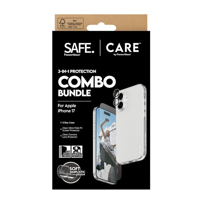 EAN 5715685027499 - PanzerGlass SAFE. | CARE™ by ® 3-in-1 Combo Bundle iPhone 17 Protector de pantalla Apple 1 pieza(s) imagen 3