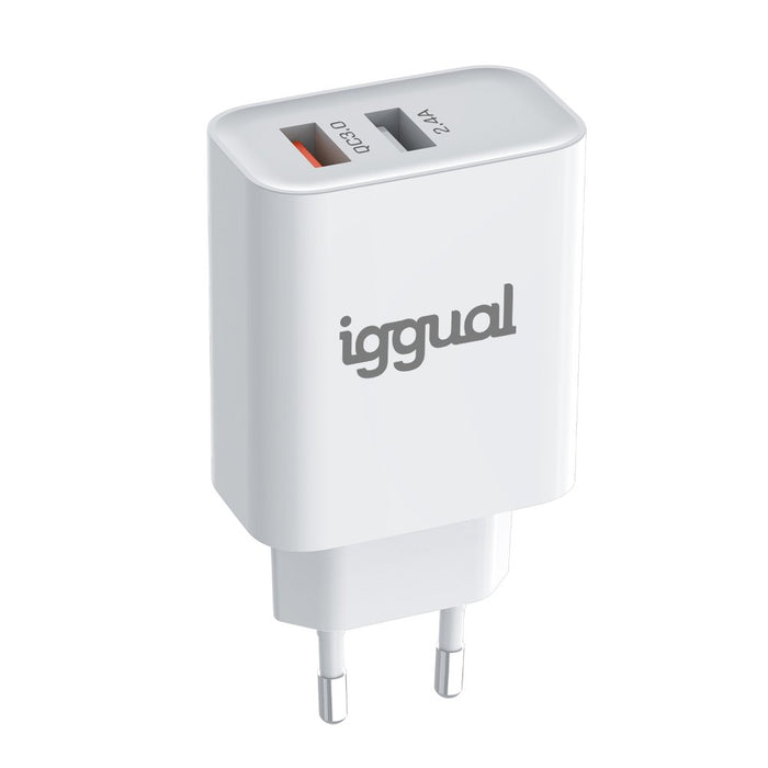 EAN 8435364317389 - iggual IGG317389 cargador de dispositivo móvil Universal Blanco Corriente alterna Interior imagen 2