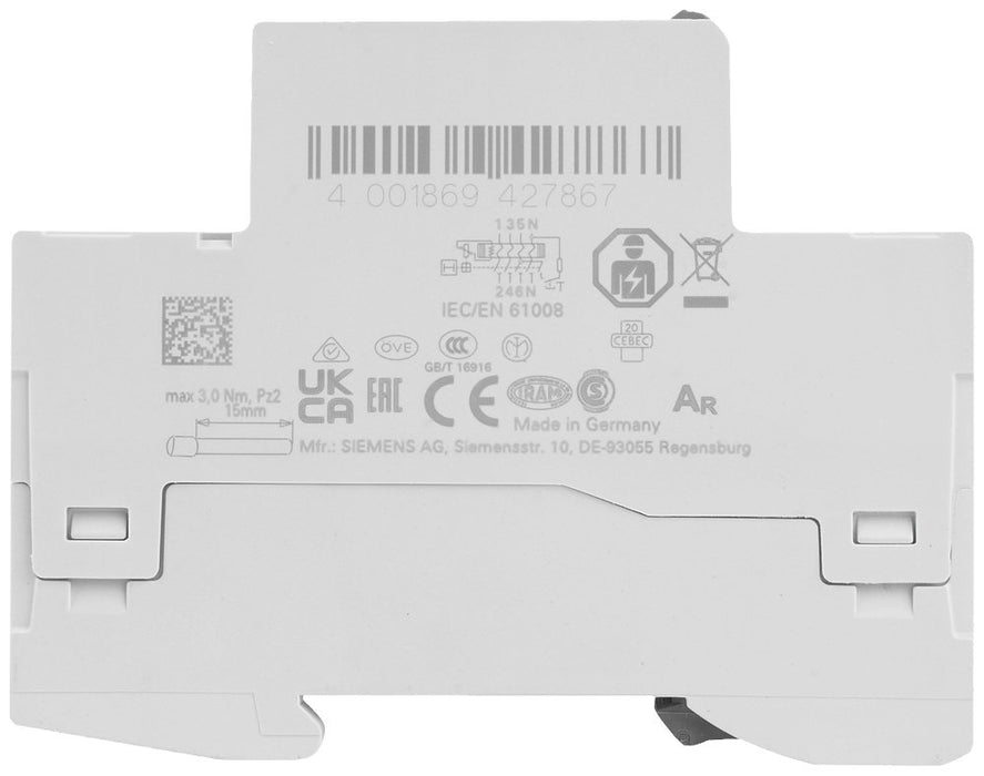 EAN 4001869427867 - Siemens 5SV36466 5SV3646-6 FI-Schutzschalter A 4polig 63 A 0.3 A 400 V corta circuito 4P imagen 4