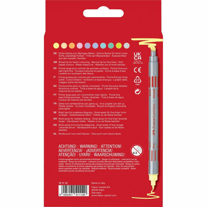EAN 4005401511120 - Faber-Castell 151112 rotulador de punta fina Colores surtidos 10 pieza(s) imagen 2
