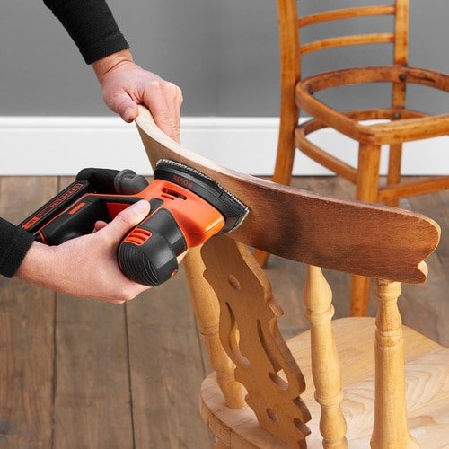 EAN 5035048655351 - Black & Decker BDCDS18N lijadora portátil Lijadora de detalles 12000 RPM Negro, Naranja imagen 4