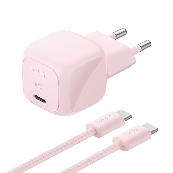 EAN 745883977437 - Belkin BoostCharge Portátil Rosa Corriente alterna Carga rápida Interior imagen 1