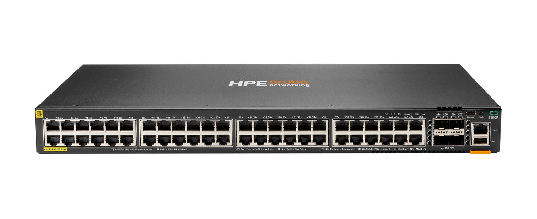 EAN 0190017638621 - HPE Aruba Networking CX 6200F 48G Class-4 PoE 4SFP+ 370W Switch imagen 1