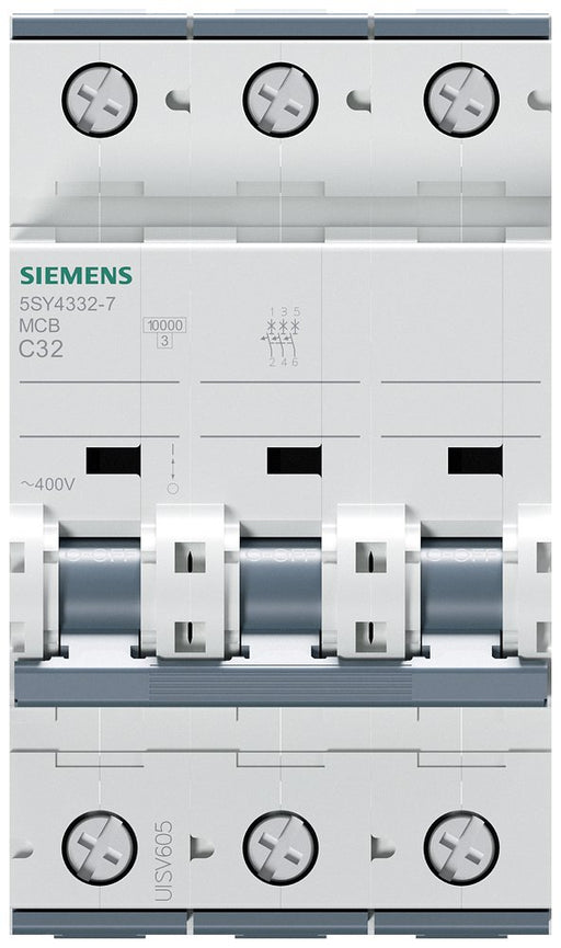 EAN 4001869181981 - Siemens 5SY43327 5SY4332-7 Leitungsschutzschalter 32 A 230 V, 400 V corta circuito 3 imagen 2
