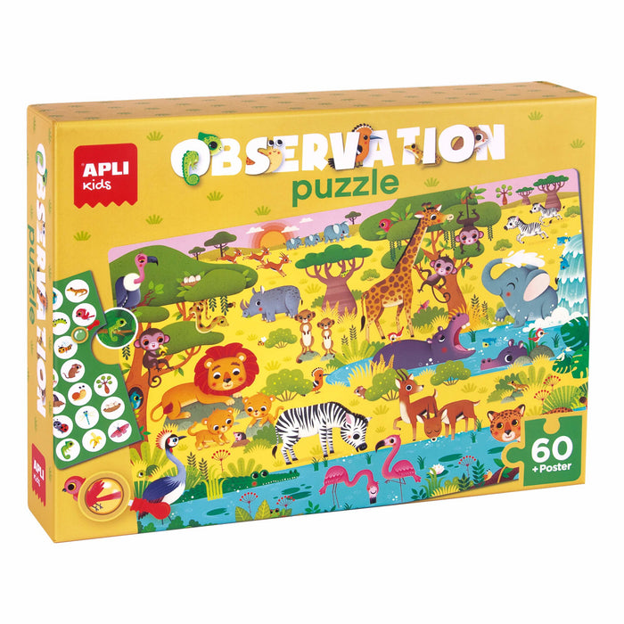 EAN 8410782192213 - APLI 19221 puzzle Puzzle rompecabezas 60 pieza(s) Animales imagen 1
