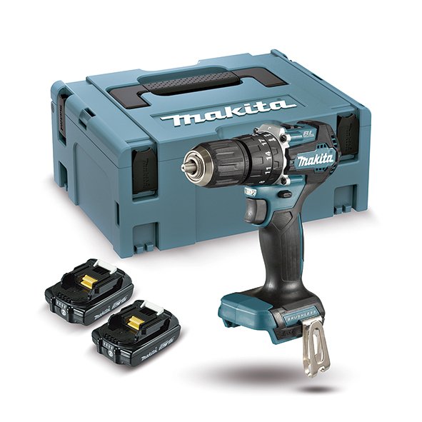 EAN 88381740371 - Makita DHP487RAJ taladro 25500 RPM Sin llave Negro, Turquesa imagen 2