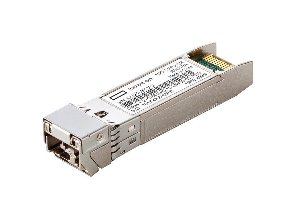 EAN 0190017566955 - HPE Aruba Networking Networking Instant On 10G SFP+ LC SR 300m OM3 MMF Transceiver Cable de fibra óptica  imagen 1
