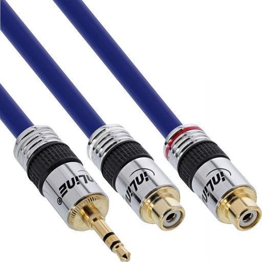 EAN 4043718118007 - InLine 89941P cable de audio 0,25 m 2 x RCA 3,5mm Azul imagen 1