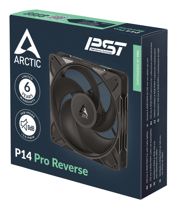 EAN 4895265000768 - ARCTIC Freezer P14 Pro Reverse - 3 Pack Carcasa del ordenador Ventilador 14 cm Negro 3 pieza(s) imagen 6