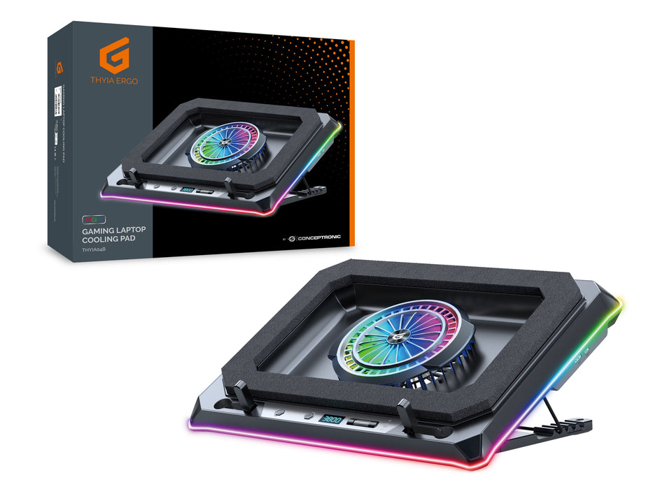 EAN 4015867244364 - Conceptronic THYIA04B almohadilla fría 48,3 cm (19") 1700 RPM Negro imagen 2