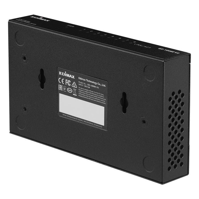 EAN 4717964703699 - Edimax GS-1008E V2 switch No administrado Gigabit Ethernet (10/100/1000) Negro imagen 5