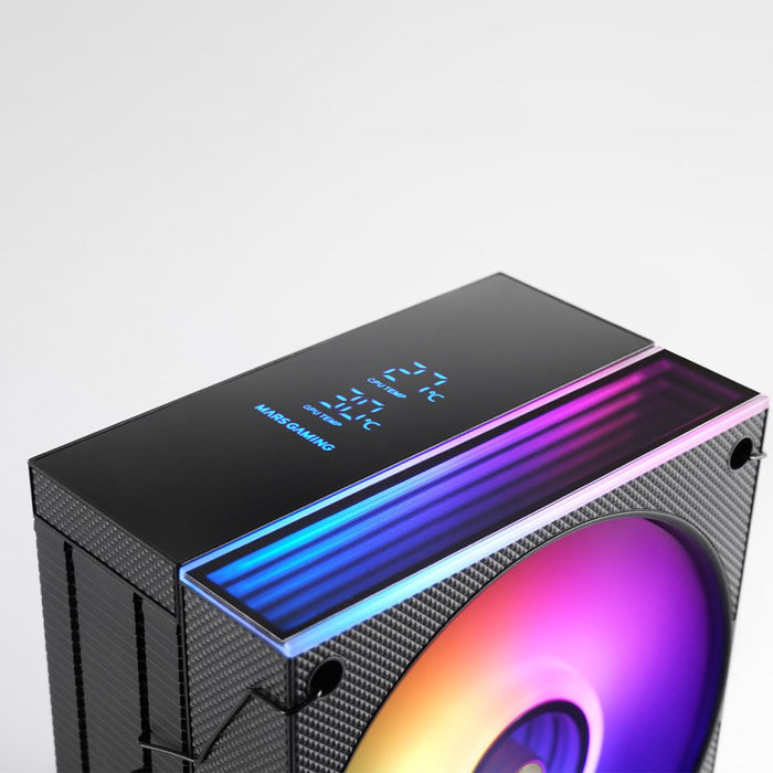 EAN 8435693112907 - Mars Gaming MCPU-LCD Procesador Refrigerador de aire 12 cm Negro 1 pieza(s) imagen 5