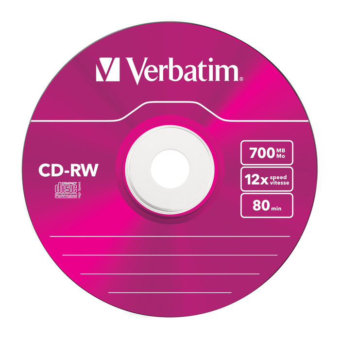 EAN 0023942431671 - Verbatim CD-RW Colour 12x 700 MB 5 pieza(s) imagen 4