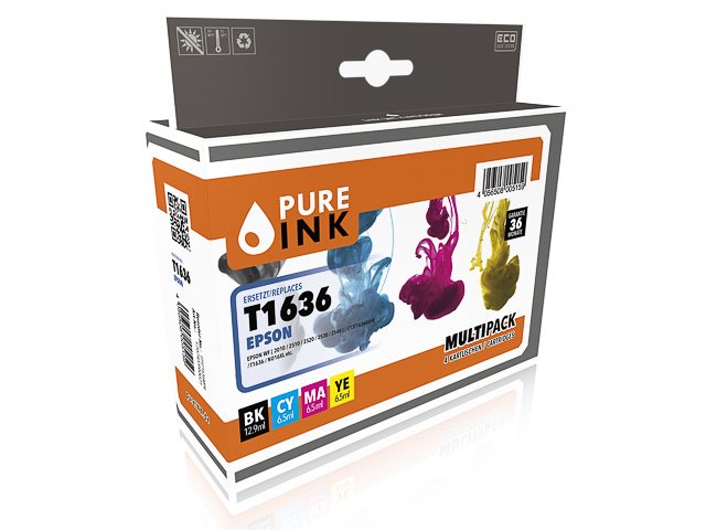 EAN 4056508005159 - Pure Ink 170745990021 cartucho de tinta 4 pieza(s) Compatible Rendimiento estándar Negro, Cian, Magenta,  imagen 1