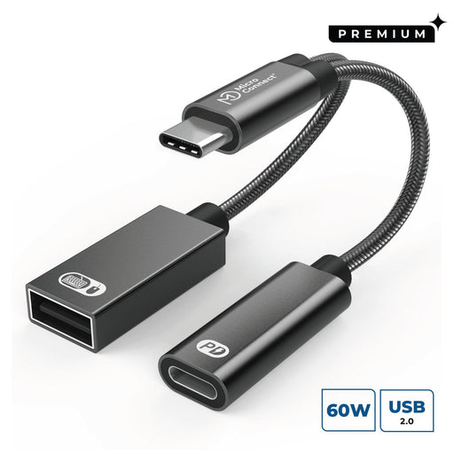 EAN 5715063180235 - Microconnect MC-USBC-CFAF adaptador de cable de vídeo 0,13 m Plata imagen 1