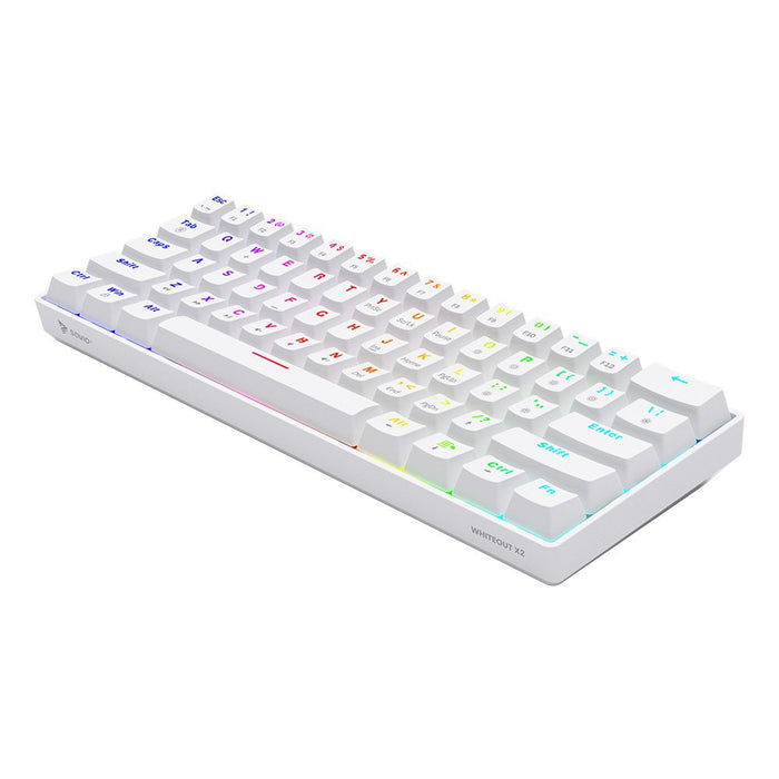 EAN 5901986048732 - Savio WHITEOUT X2 BROWN teclado Universal USB QWERTY Internacional de EE.UU. Blanco imagen 4