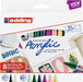 EAN 4057305031020 - Edding Acrylic Negro, Azul, Marrón, Verde, Azul claro, Rosa, Púrpura, Blanco, Amarillo 8 pieza(s) imagen 1