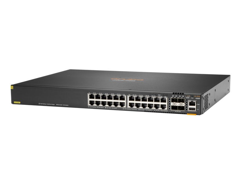 EAN 190017339542 - HPE Aruba Networking Aruba 6300F 24-port 1GbE Class 4 PoE & 4-port SFP56 Gestionado L3 Gigabit Ethernet (1 imagen 2
