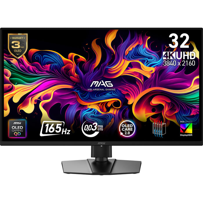 EAN 4711377319652 - MSI MAG 322UP QD-OLED E16 pantalla para PC 80 cm (31.5") 3840 x 2160 Pixeles 4K Ultra HD Negro imagen 1