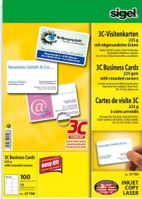 EAN 4004360995033 - Sigel LP798 tarjeta de visita 100 pieza(s) imagen 1