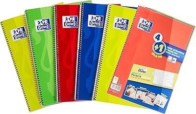 EAN 8412771030452 - Oxford 400122761 cuaderno y block A4 80 hojas Colores surtidos imagen 1