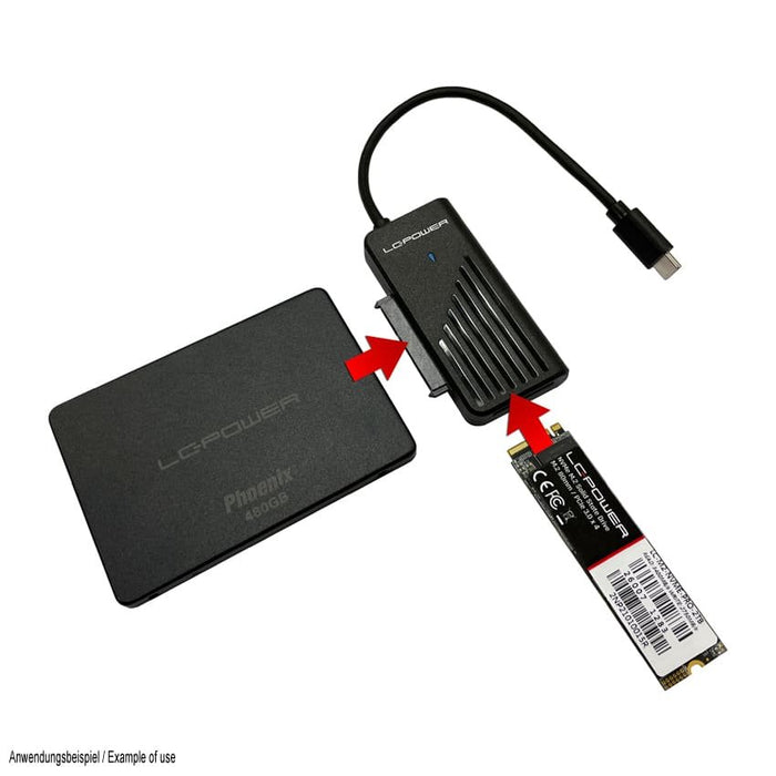 EAN 4262443280975 - LC-Power LC-ADA-USB-SATA-NVME tarjeta y adaptador de interfaz imagen 7