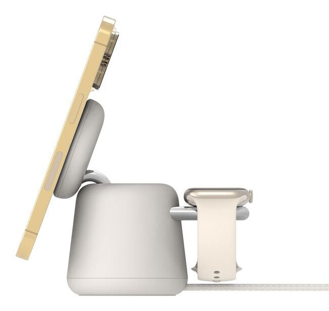 EAN 0745883888016 - Belkin BoostCharge Pro Auriculares, Smartphone, Reloj inteligente Beige Corriente alterna Cargador inalám imagen 3