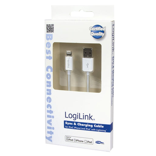 EAN 4052792028744 - LogiLink 1m, Lightning - USB Blanco imagen 2