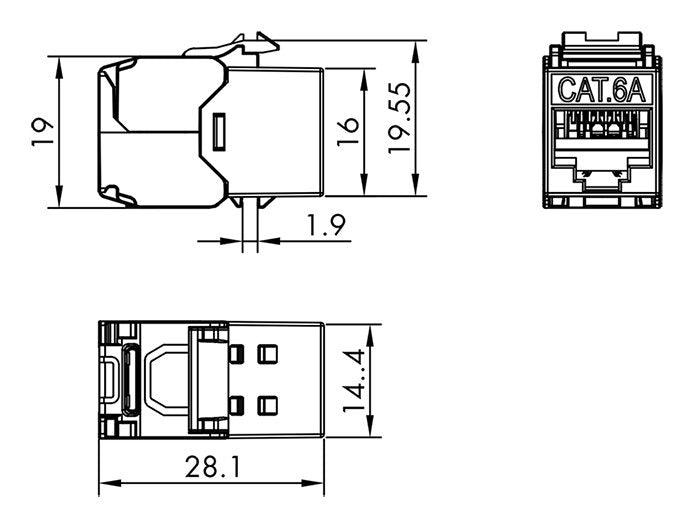 EAN 4052792078701 - LogiLink NK4082 módulo de conector de red imagen 8