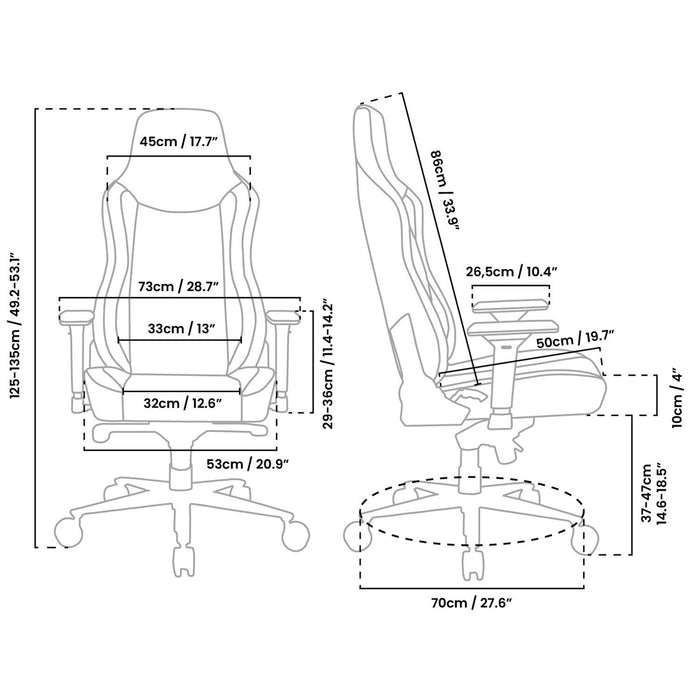EAN 850032247207 - Arozzi Vernazza Fabric Gaming Chair Supersoft Light Grey Silla para videojuegos de PC Gris imagen 5