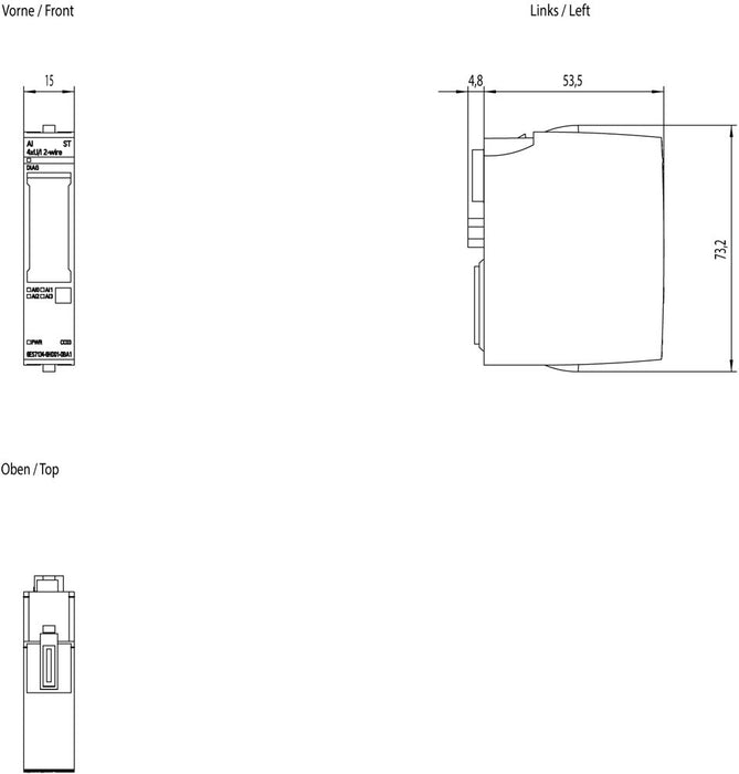 EAN 4047623409236 - Siemens 6ES7134-6HD01-0BA1 módulo digital y analógico i / o Analógica imagen 4