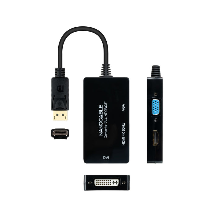 EAN 8433281013032 - Nanocable 10.16.3301-ALL adaptador de cable de vídeo 0,2 m DVI-D + VGA (D-Sub) + HDMI imagen 3