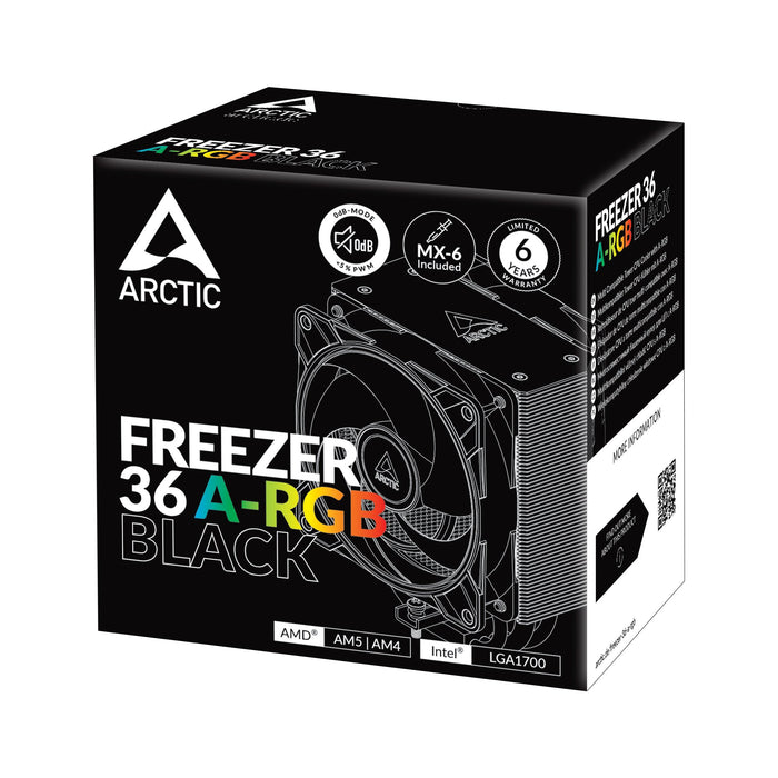 EAN 4895213704151 - ARCTIC Freezer 36 A-RGB Procesador Refrigerador de aire 12 cm Negro 1 pieza(s) imagen 9