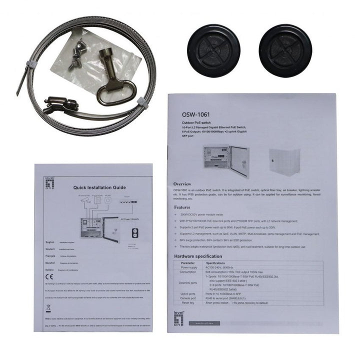 EAN 4015867236437 - LevelOne OSW-1031 switch No administrado 2.5G Ethernet (100/1000/2500) Energía sobre Ethernet (PoE) Negro imagen 4